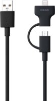 Ozaki OT225BK O!tool-Combo Cable Lightning/Micro USB/USB kábel