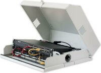 Techly Pro 19" Fali rack szekrény, 9U (3+6) 537x475mm - Szürke