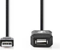 Nedis CCGP60EXTBK50 USB-A (apa - anya) kábel 5m - Fekete