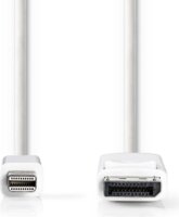 Nedis CCGP37400WT20 Mini DisplayPort - DisplayPort (apa - apa) kábel 2m - Fehér