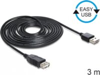 Delock EASY-USB 2.0 -A apa > USB 2.0-A anya hosszabbító kábel, 3 m