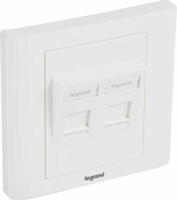 Legrand Linkeo 632797 Keystone döntött RJ45 Fali konnektor előlap - 2 port