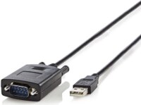 Nedis (USB A apa - RS232 apa) Átalakító kábel 0.9m - Fekete