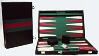 Backgammon műbőr koffer (46x30 cm)