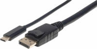 Manhattan 152471 USB 3.1-C apa - DisplayPort apa Monitor adapter kábel 1m - Fekete