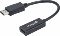 Manhattan 151634 DisplayPort apa - HDMI anya Full HD Adapter kábel 15cm - Fekete