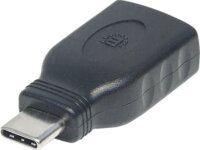 Manhattan 354646 USB 3.1-C apa - USB-A anya SuperSpeed Adapter - Fekete