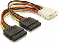 nBase 750403 (MOLEX apa - 2xSata anya) Tápkábel