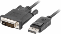 Lanberg Displayport apa - DVI-D apa Adapter kábel 3m Fekete