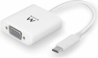 Ewent EW9821 USB-C apa - VGA anya Adapter - Fehér