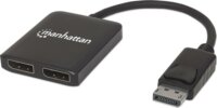 Manhattan 207768 DisplayPort apa - 2x DisplayPort anya adapter - Fekete
