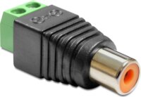 DeLOCK Terminál blokk 2pin - RCA anya adapter - Fekete