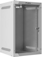 Lanberg 10" Fali rack szekrény (Üveg) 9U 280x310mm - Szürke