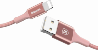 Baseus Shining Cable USB apa - Lightning apa Adat- és töltőkábel 1m - Rózsaarany
