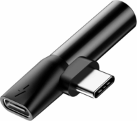 Baseus L41 USB Type-C - Type-C + 3.5mm Adapter - Fekete