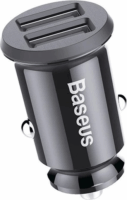 Baseus Grain Autós dual USB töltő 3.1A Fekete
