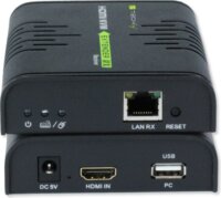 Techly 028214 KVM Extender (HDMI + USB) UTP kábelen 120m - Fekete