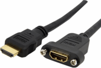 Startech HDMIPNLFM3 HDMI (apa - anya) kábel 0.9m - Fekete