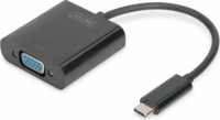Digitus DA-70853 USB-C apa - VGA anya Grafikus Adapter - Fekete