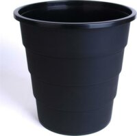 Victoria 15 literes nyitott műanyag szemetes - Fekete