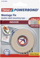 Tesa Powerbond 19mm x 1.5m Beltéri kétoldalas ragasztó - Fehér