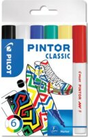 Pilot Pintor F 1mm Dekormarker - Klasszikus színek (6db)