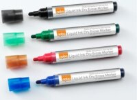 Nobo Liquid Marker 3mm Táblamarker - Vegyes színek (4db)