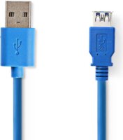 Nedis CCGP61010BU20 USB-A (apa - anya) kábel 2m - Kék