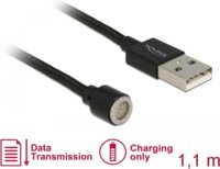 Delock 85724 Mágneses USB kábel 1.1m - Fekete