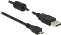 Delock 84902 USB-A - USB Mini B (apa - apa) kábel 1.5m - Fekete