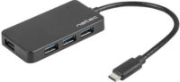 Natec NHU-1343 USB 3.0 HUB (4 port) Fekete