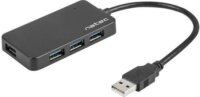 Natec NHU-1342 USB 3.0 HUB (4 port) Fekete