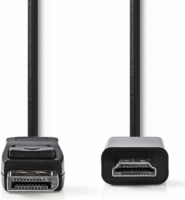 Nedis DisplayPort apa - HDMI apa Adapter kábel 2m Fekete