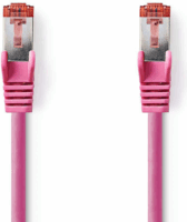 Nedis S/FTP CAT6 Patch kábel 1m Rózsaszín