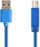 Nedis CCGP61100BU30 USB-A - USB-B (apa - apa) kábel 3m - Kék