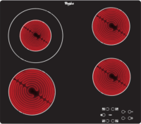 Whirlpool AKT801NE főzőlap - Fekete