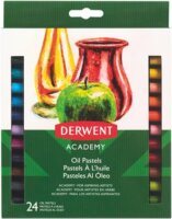 Derwent Academy Olajpasztell kréta - 24 különböző színű