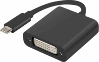 Lanberg USB-C apa - DVI anya adapter - Fekete