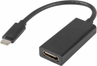 Lanberg USB-C apa - HDMI anya adapter - Fekete