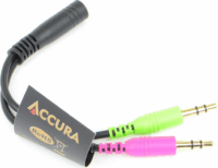 Accura Premium JACK - JACK Adapter (3.5mm jack anya - 2x3.5mm jack apa)