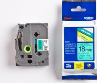 Brother TZE741 P-Touch Feliratozógép szalag 18 mm zöld alapon fekete