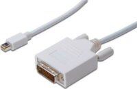 Assmann Mini-DisplayPort M - DVI-D M Adapterkábel Fehér 2m