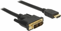 Delock 85582 DVI apa > HDMI-A apa Kábel 1m Fekete