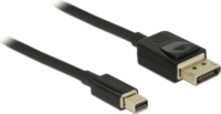 Delock 84927 DisplayPort kábel 8K 60Hz (mini DisplayPort apa - DisplayPort apa) 1m Fekete