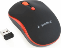 Gembird MUSW-4B-03-R Wireless Egér - Fekete - Piros
