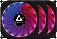 Chieftec Tornado 120mm RGB Rendszerhűtő 3db - Fekete