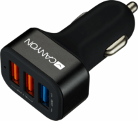 Canyon CNE-CCA07B Autós töltő 2.1A (3x USB) - Fekete