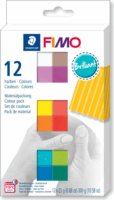 Staedtler FIMO Soft Natural Égethető gyurma készlet 12x25g - 12 különböző szín