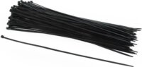 Gembird NYTFR-300X3.6 Kábelkötegelő 30cm - Fekete (100db/csomag)