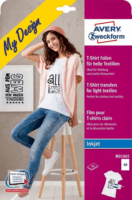 Avery Zweckform A4 Textilre Vasalható Fólia Világos Színű Textilekhez - (10 db / csomag)